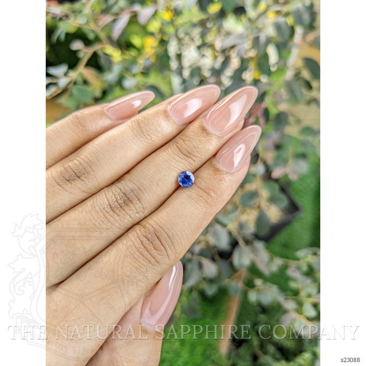 0.65 Ct. Blue Sapphire from Ceylon (Sri Lanka)