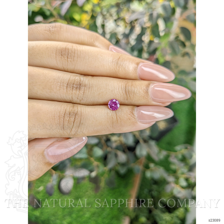 0.67 Ct. Purplish Pink Sapphire from Ceylon (Sri Lanka)