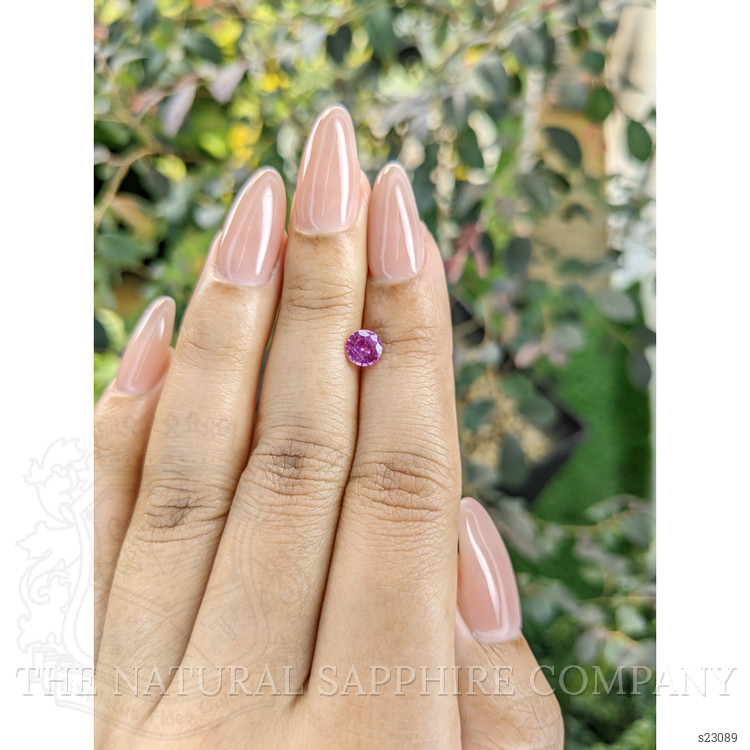 0.67 Ct. Purplish Pink Sapphire from Ceylon (Sri Lanka)