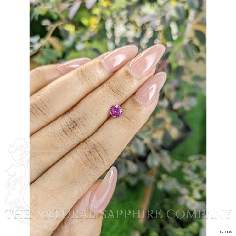 0.67 Ct. Purplish Pink Sapphire from Ceylon (Sri Lanka)
