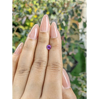 0.61 Ct. Pinkish Purple Sapphire from Ceylon (Sri Lanka) Life Style
