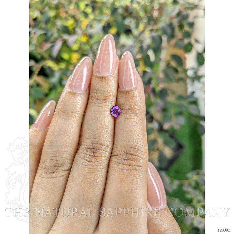 0.61 Ct. Pinkish Purple Sapphire from Ceylon (Sri Lanka)