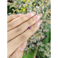 0.61 Ct. Pinkish Purple Sapphire from Ceylon (Sri Lanka) Life Style
