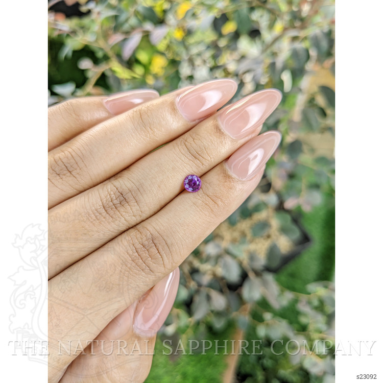 0.61 Ct. Pinkish Purple Sapphire from Ceylon (Sri Lanka)
