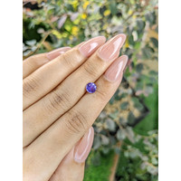 0.93 Ct. Purple Sapphire from Ceylon (Sri Lanka) Life Style