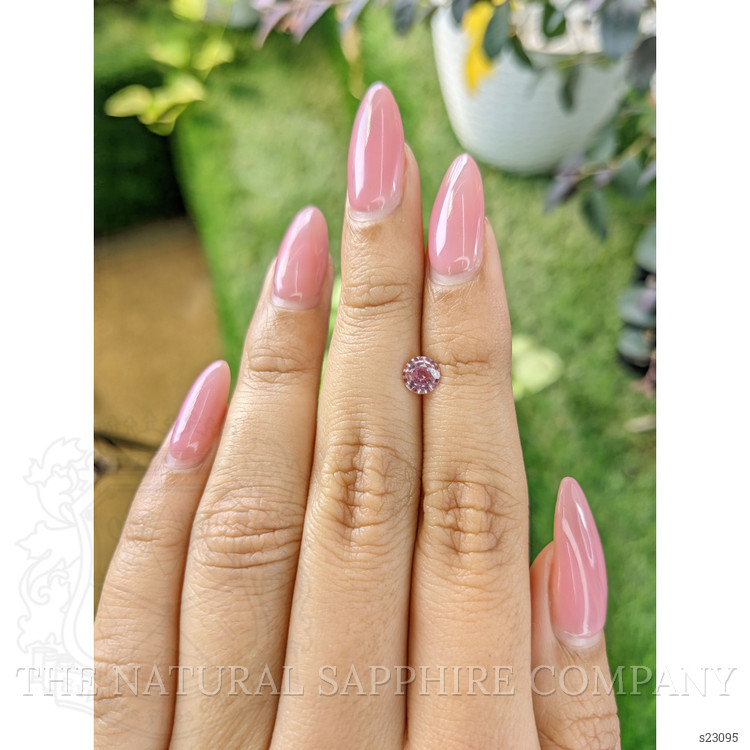 0.58 Ct. Purplish Pink Sapphire from Ceylon (Sri Lanka)