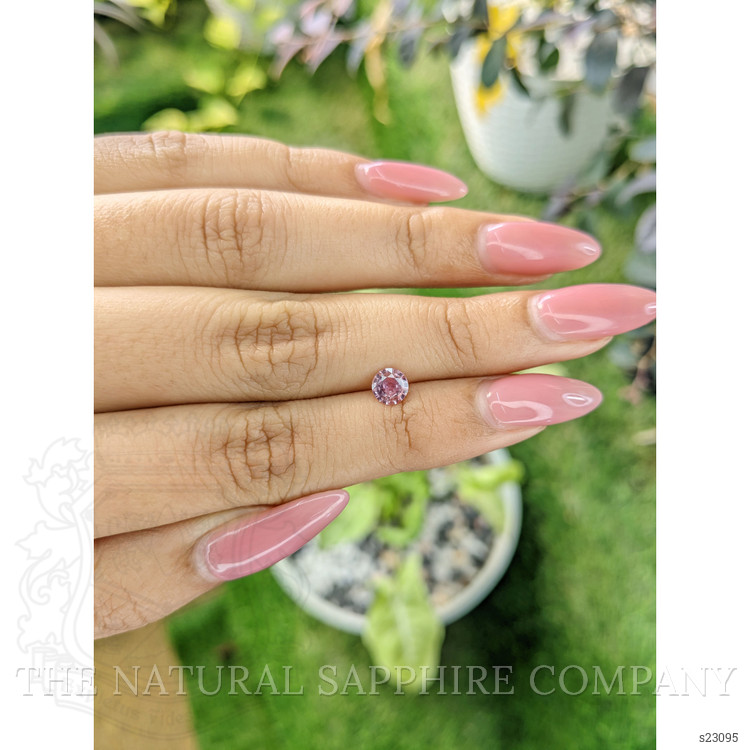 0.58 Ct. Purplish Pink Sapphire from Ceylon (Sri Lanka)