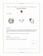 1.37 Ct. Bi Color Sapphire from Ceylon (Sri Lanka) Appraisal