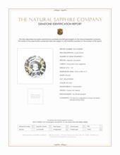 1.37 Ct. Bi Color Sapphire from Ceylon (Sri Lanka) Scan Report