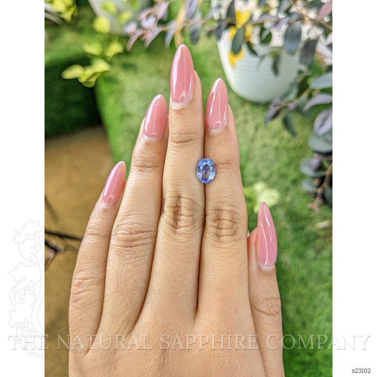 1.86 Ct. Blue Sapphire from Ceylon (Sri Lanka)