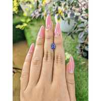 1.68 Ct. Blue Sapphire from Ceylon (Sri Lanka) Life Style