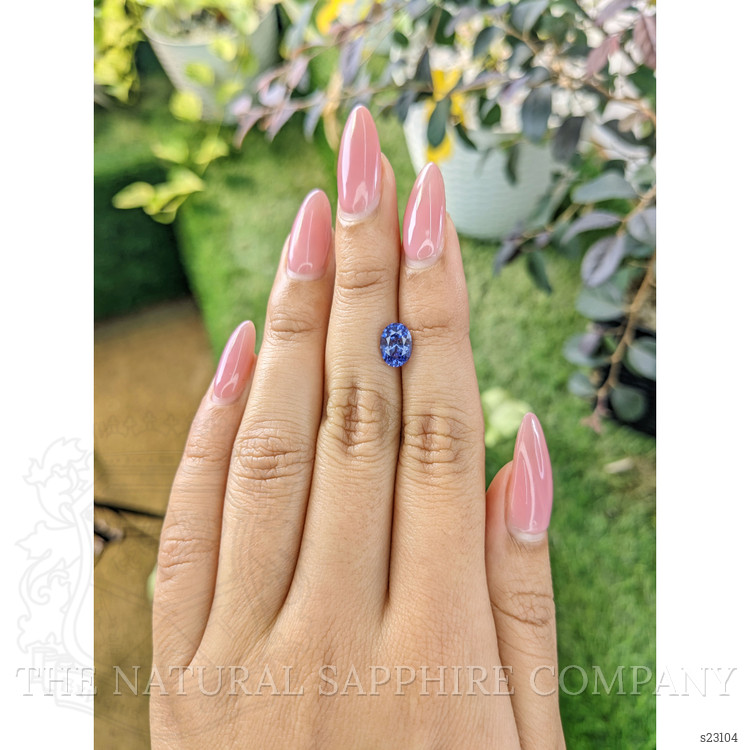 1.68 Ct. Blue Sapphire from Ceylon (Sri Lanka)