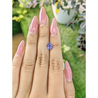 1.35 Ct. Violet Sapphire from Ceylon (Sri Lanka) Life Style