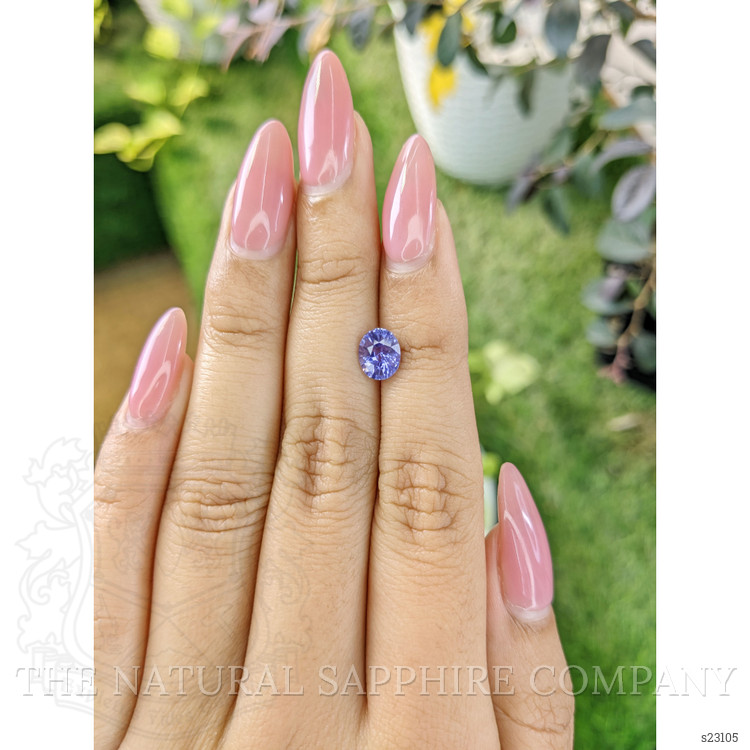 1.35 Ct. Violet Sapphire from Ceylon (Sri Lanka)