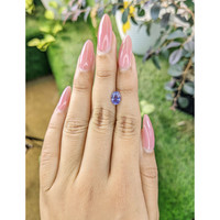 1.42 Ct. Violet Sapphire from Ceylon (Sri Lanka) Life Style