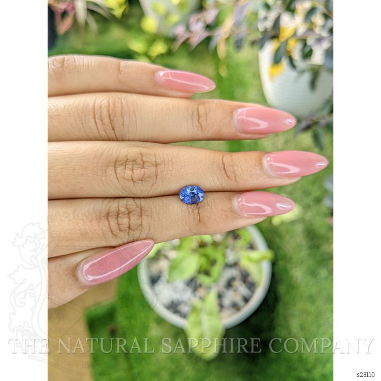 1.23 Ct. Blue Sapphire from Ceylon (Sri Lanka)