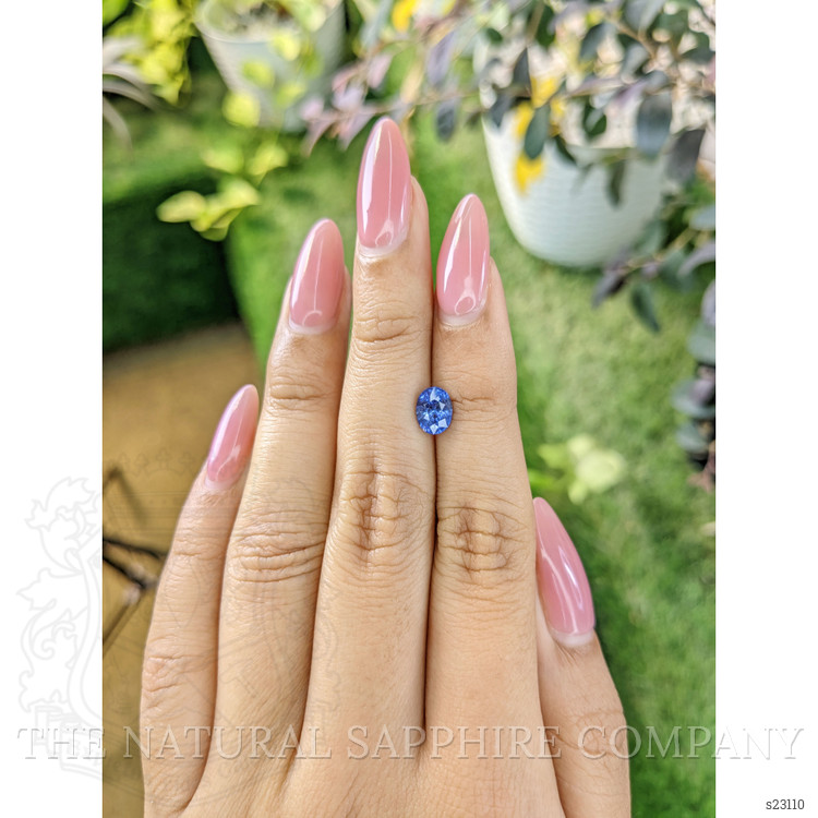 1.23 Ct. Blue Sapphire from Ceylon (Sri Lanka)