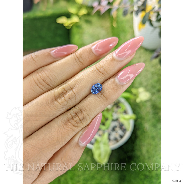 1.34 Ct. Blue Sapphire from Ceylon (Sri Lanka)