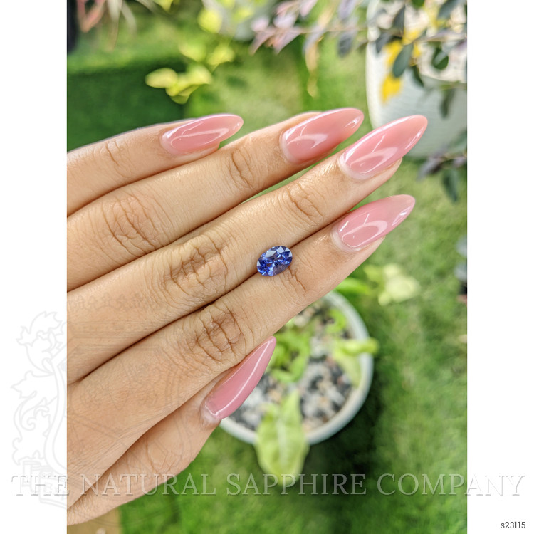 1.20 Ct. Blue Sapphire from Ceylon (Sri Lanka)