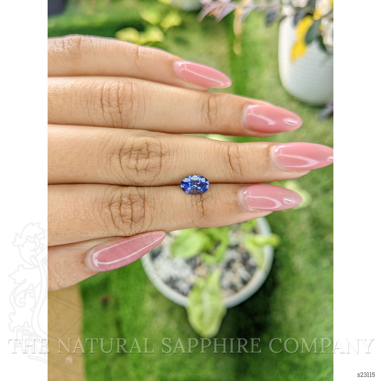 1.20 Ct. Blue Sapphire from Ceylon (Sri Lanka)