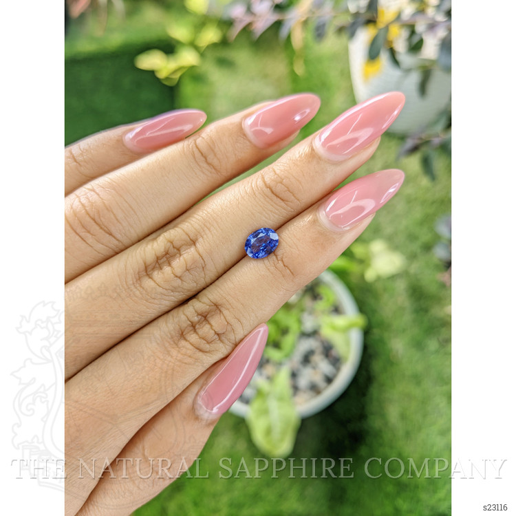 1.03 Ct. Blue Sapphire from Ceylon (Sri Lanka)