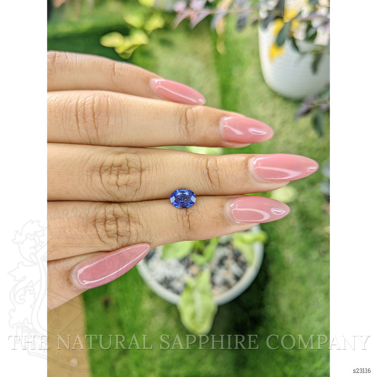 1.03 Ct. Blue Sapphire from Ceylon (Sri Lanka)