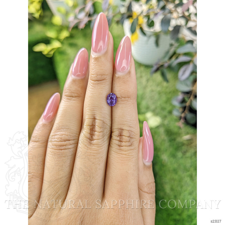 1.20 Ct. Purple Sapphire from Ceylon (Sri Lanka)