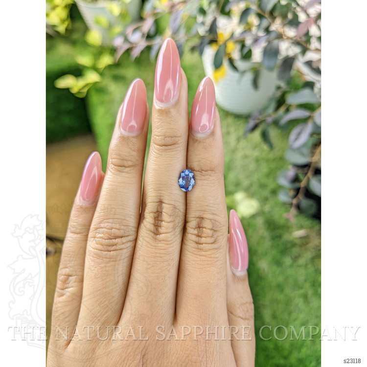 0.99 Ct. Blue Sapphire from Ceylon (Sri Lanka)