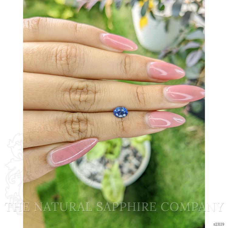 0.85 Ct. Blue Sapphire from Ceylon (Sri Lanka)