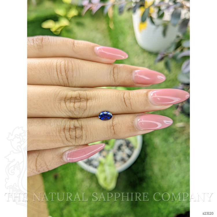 0.71 Ct. Blue Sapphire from Ceylon (Sri Lanka)