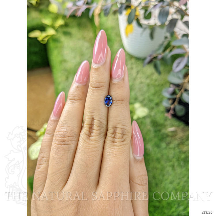 0.71 Ct. Blue Sapphire from Ceylon (Sri Lanka)