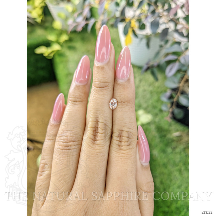 0.70 Ct. Peach Sapphire from Ceylon (Sri Lanka)