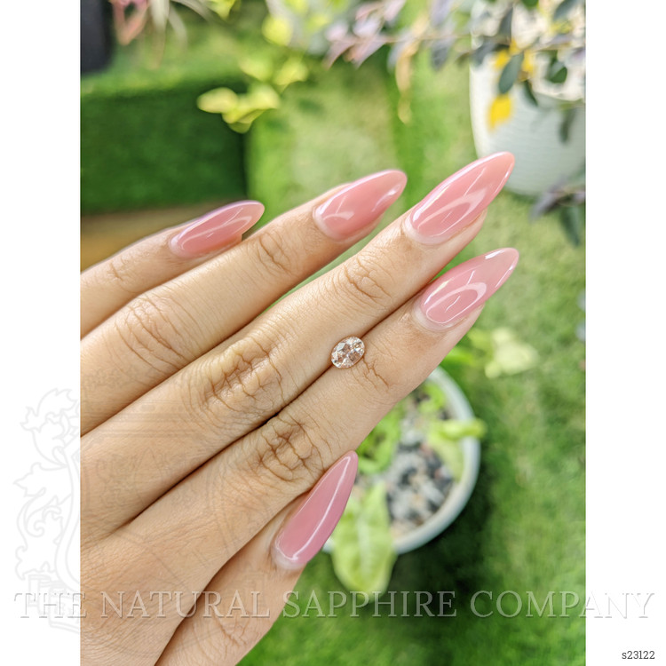 0.70 Ct. Peach Sapphire from Ceylon (Sri Lanka)