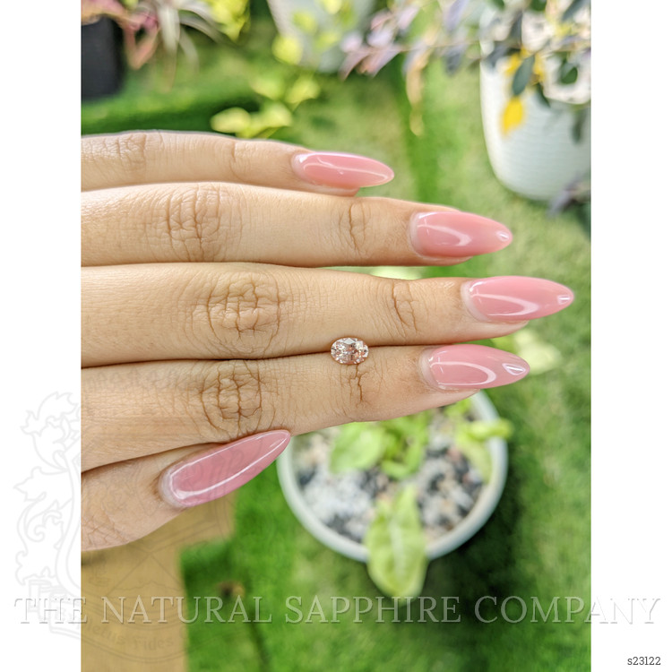 0.70 Ct. Peach Sapphire from Ceylon (Sri Lanka)