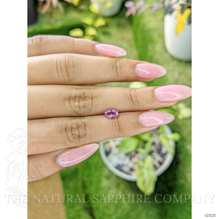 0.82 Ct. Purplish Pink Sapphire from Ceylon (Sri Lanka)