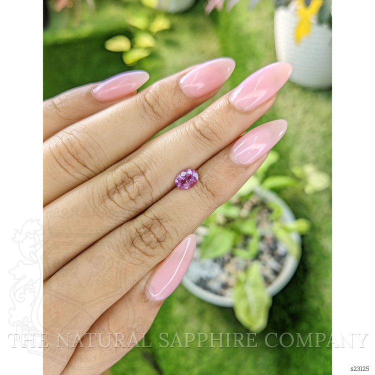 0.82 Ct. Purplish Pink Sapphire from Ceylon (Sri Lanka)