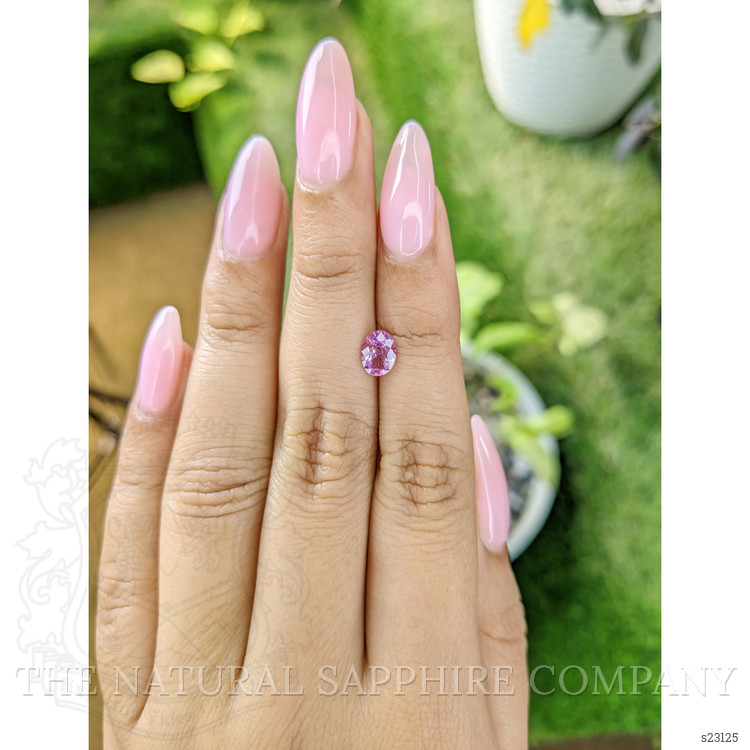 0.82 Ct. Purplish Pink Sapphire from Ceylon (Sri Lanka)