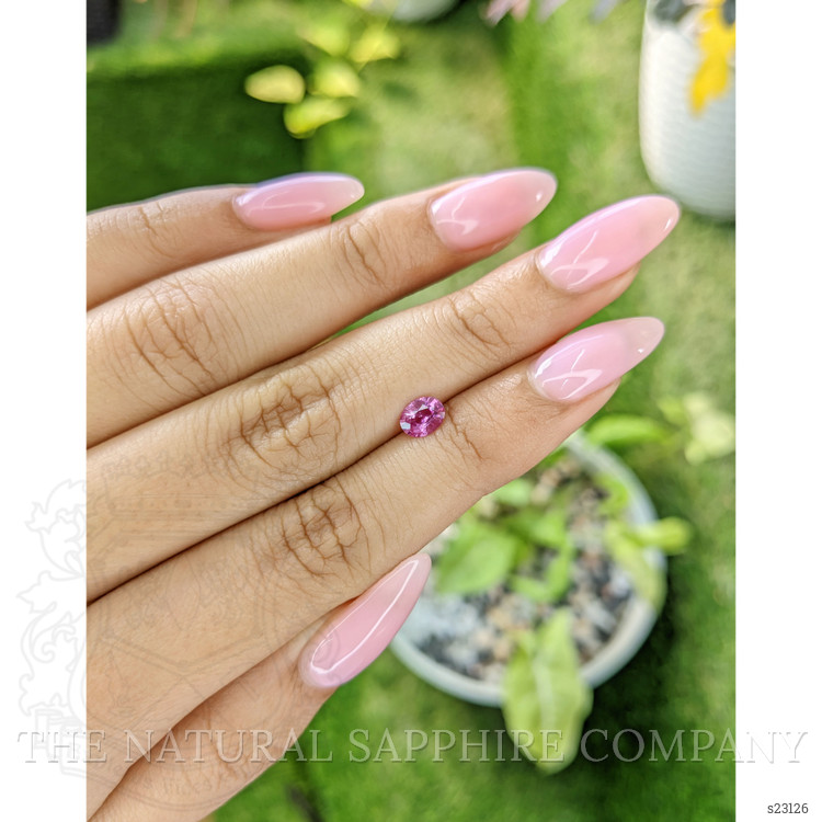 0.51 Ct. Pink Sapphire from Ceylon (Sri Lanka)