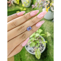 2.57 Ct. Purplish Blue Sapphire from Ceylon (Sri Lanka) Life Style