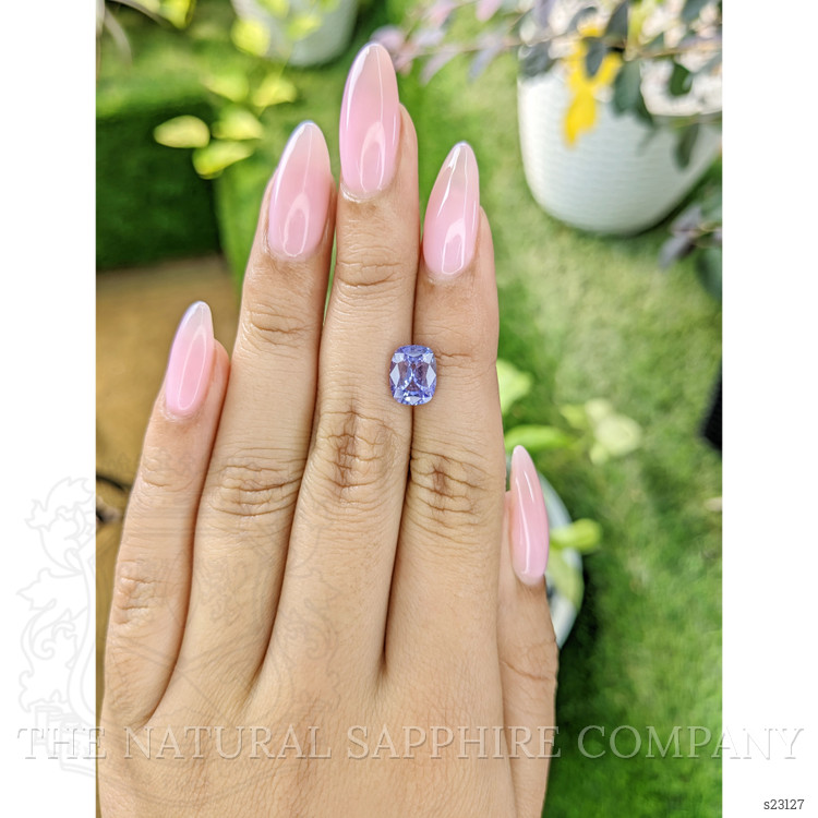 2.57 Ct. Purplish Blue Sapphire from Ceylon (Sri Lanka)