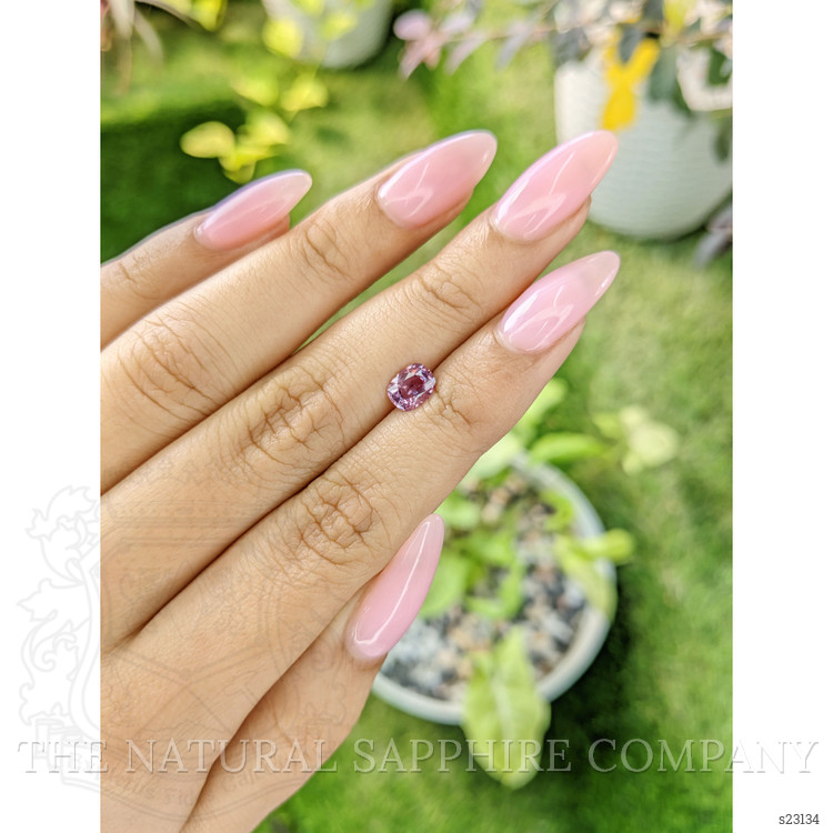 0.79 Ct. Purplish Pink Sapphire from Ceylon (Sri Lanka)