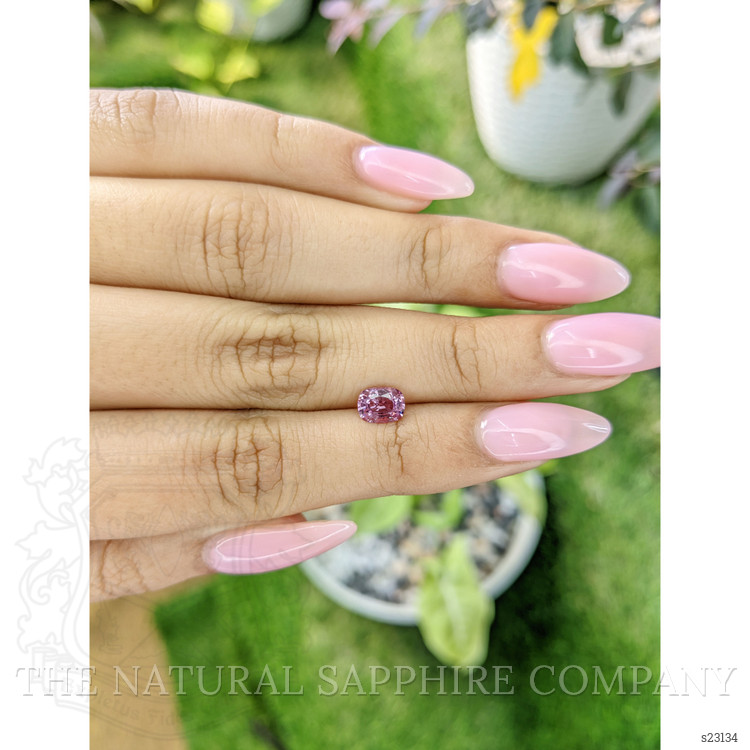 0.79 Ct. Purplish Pink Sapphire from Ceylon (Sri Lanka)