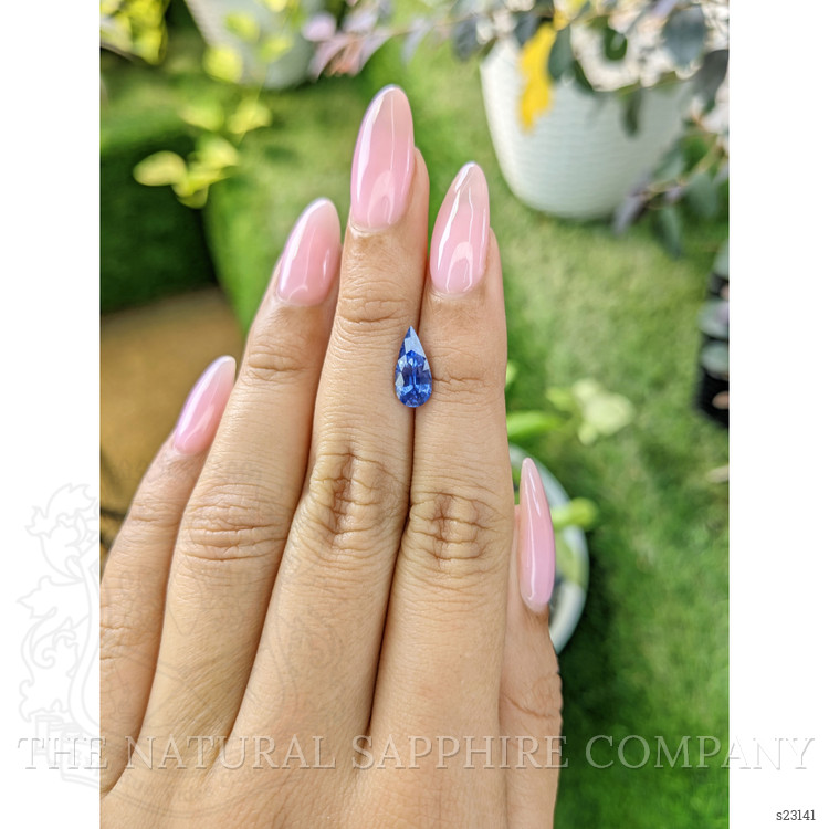 1.39 Ct. Blue Sapphire from Ceylon (Sri Lanka)