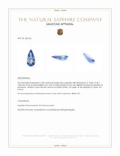 1.48 Ct. Blue Sapphire from Ceylon (Sri Lanka) Appraisal
