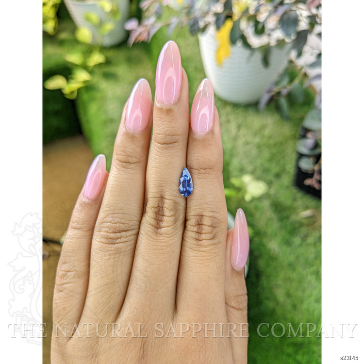 1.23 Ct. Blue Sapphire from Ceylon (Sri Lanka)