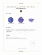 1.24 Ct. Sapphire from Ceylon (Sri Lanka) Appraisal