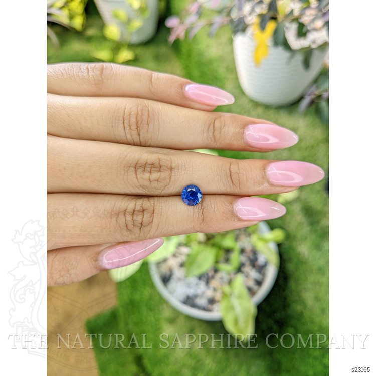 1.23 Ct. Blue Sapphire from Ceylon (Sri Lanka)