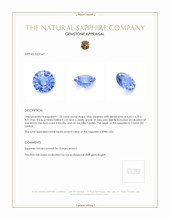 1.23 Ct. Blue Sapphire from Ceylon (Sri Lanka) Appraisal
