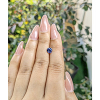 1.13 Ct. Blue Sapphire from Ceylon (Sri Lanka) Life Style