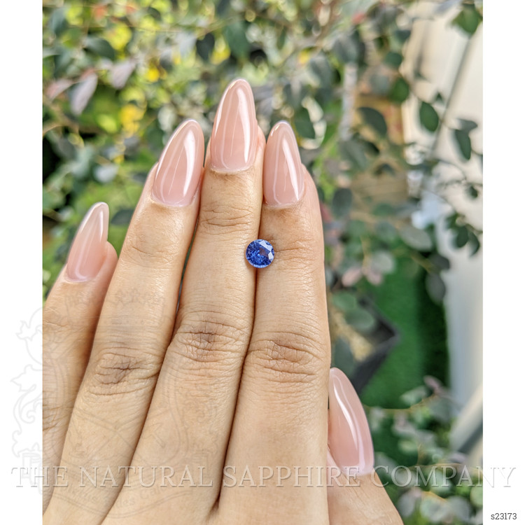 0.90 Ct. Blue Sapphire from Ceylon (Sri Lanka)